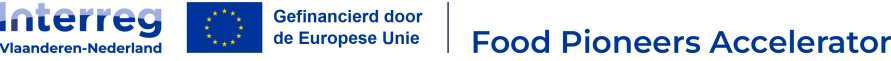 Projectlogo Food Pioneers Accelerator liggend Positief
