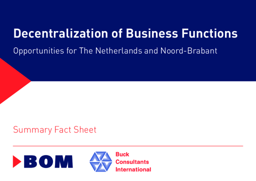 Decentralization of Business Functions Opportunities for The Netherlands and Noord-Brabant